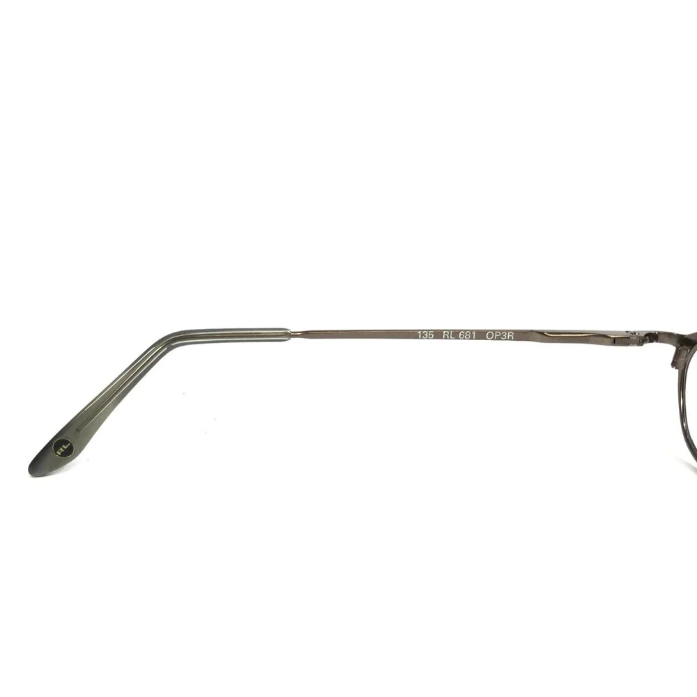 Vintage Ralph Lauren Eyeglasses Frames RL681 OP3R Brushed Gold Oval 46-19-135